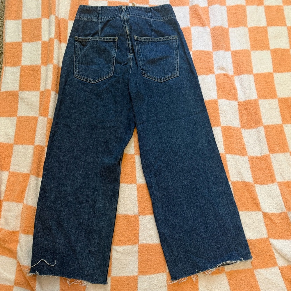 Topshop MOTO lace up denim jeans - Picture 4 of 9